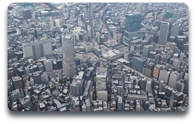 空撮映像をcgで実現 フォトリアル3d都市データ Real 3dmap 株式会社キャドセンター